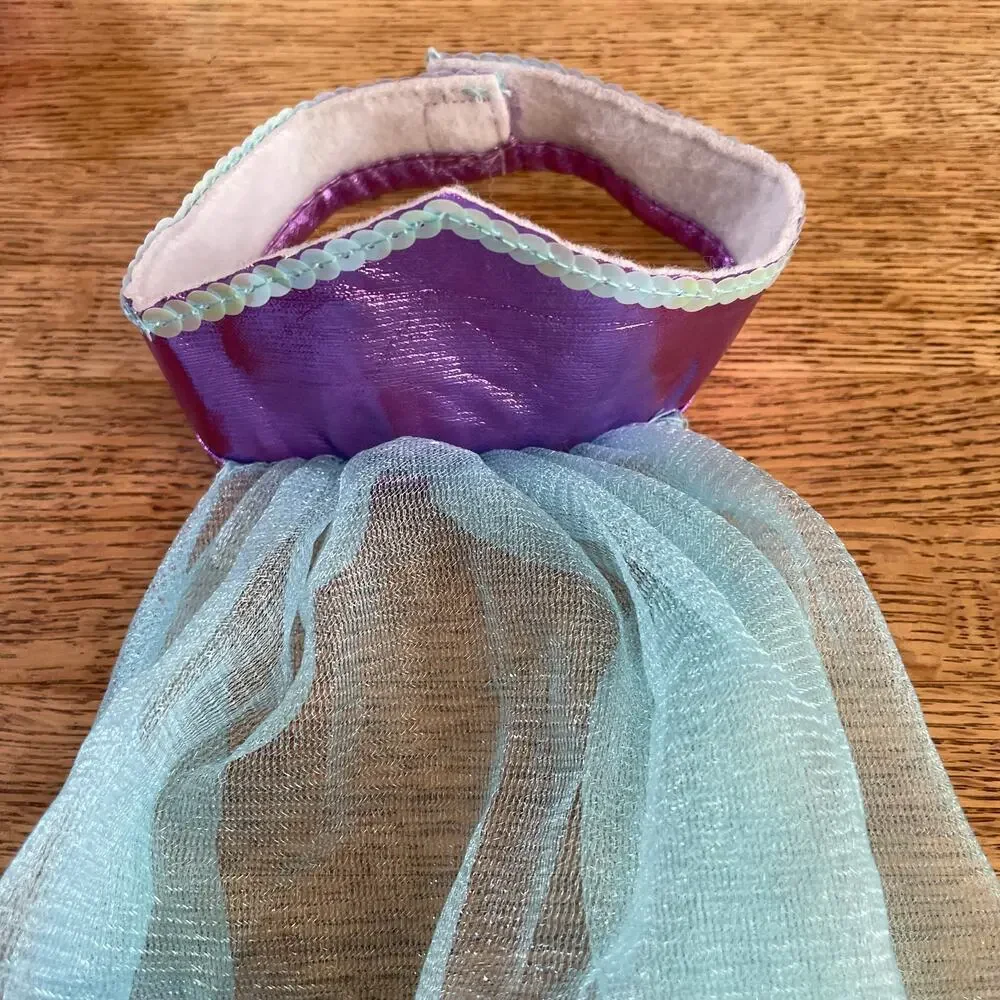 Blue & Purple Mermaid Princess Halloween Costume Size 7-8